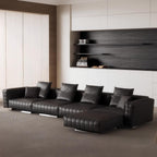 Matrix Top Grain Leather Sofa with Ottoman