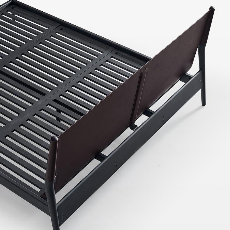 Truffle Cream Leather Bed