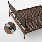 Truffle Cream Leather Bed