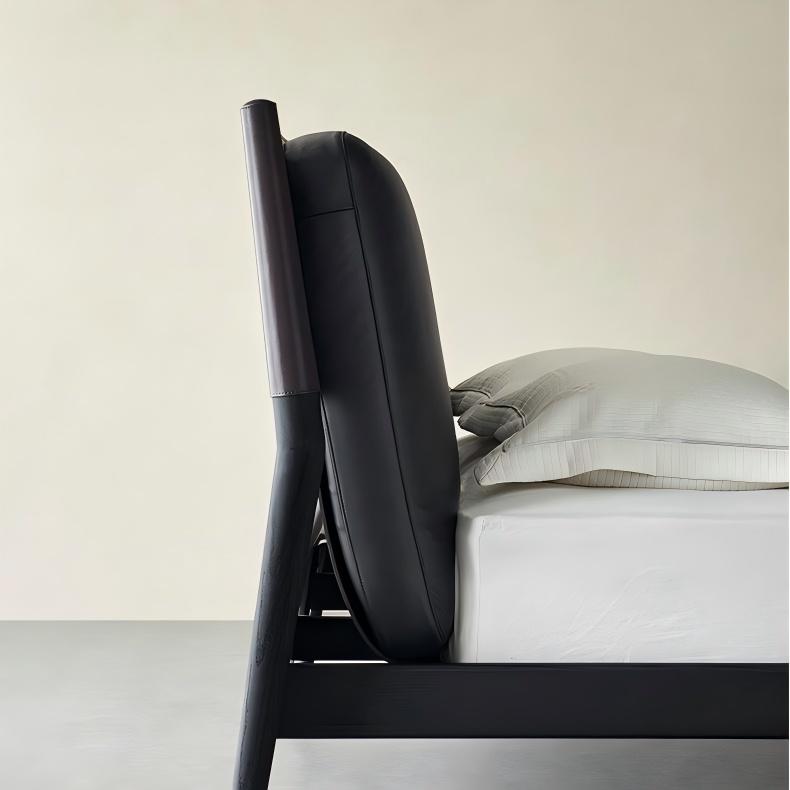 Truffle Cream Leather Bed