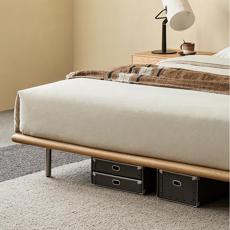 Toffee Brick Leather Bed