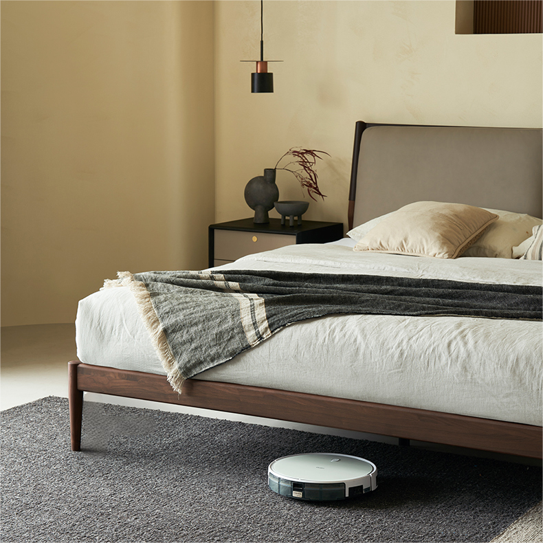 Truffle Cream Leather Bed