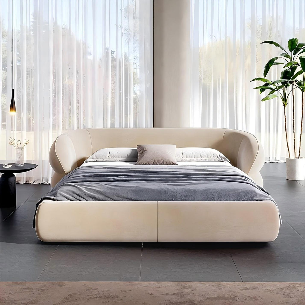 Oat Souffle Velvet Bed