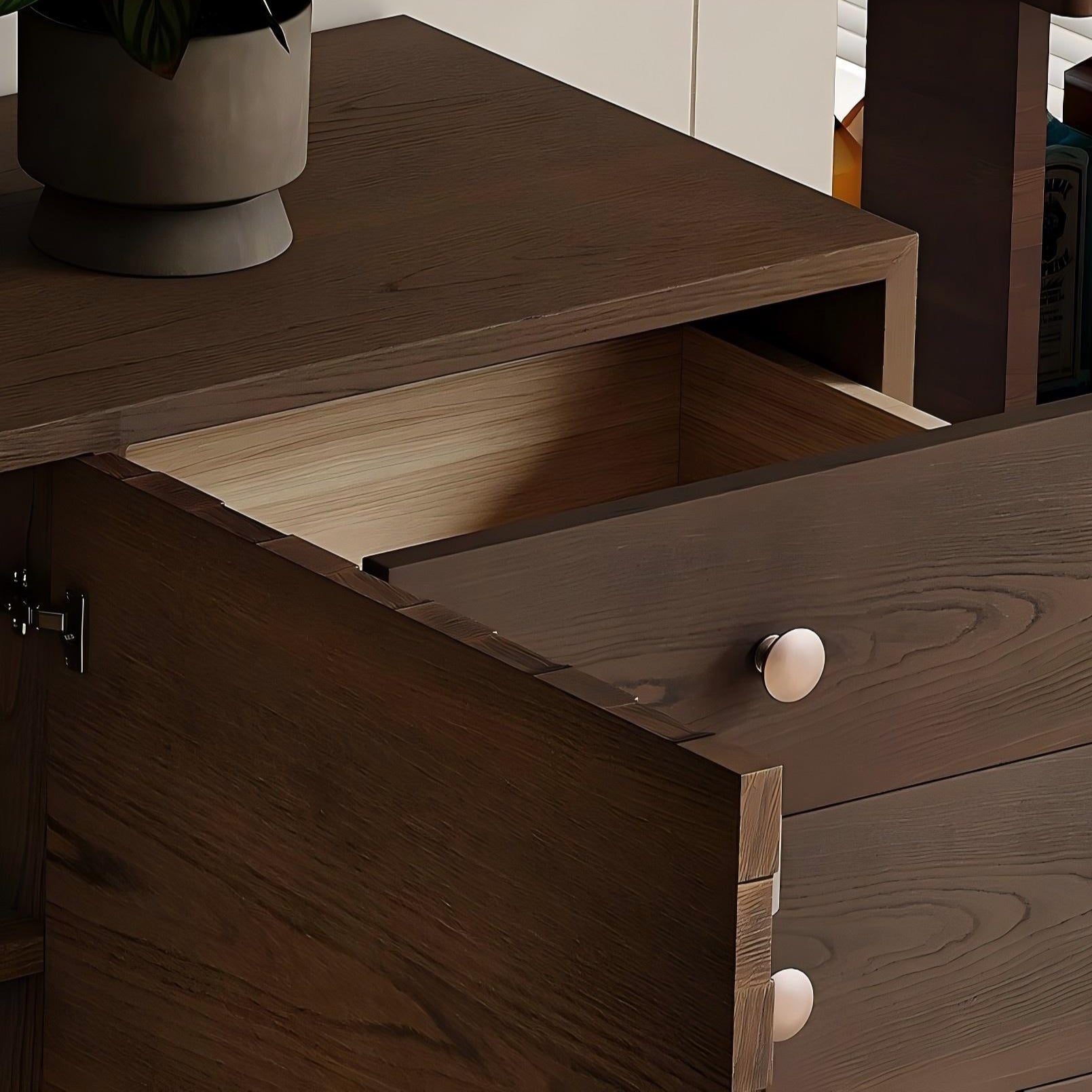 Arden Dark Walnut Sideboard Cabinet