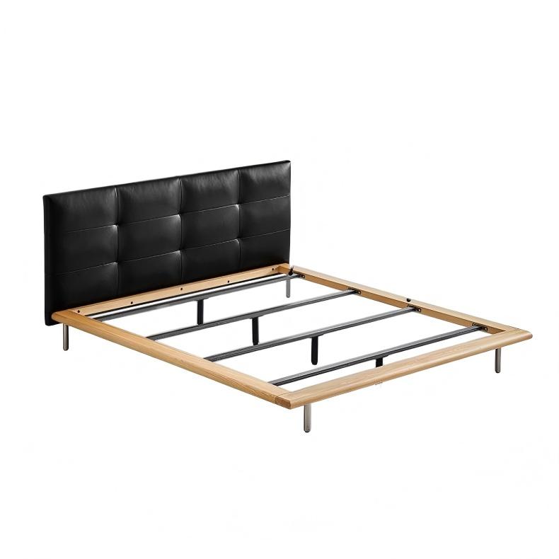 Toffee Brick Leather Bed