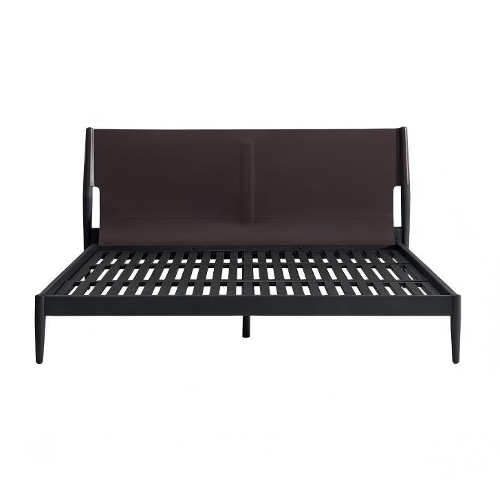 Truffle Cream Leather Bed