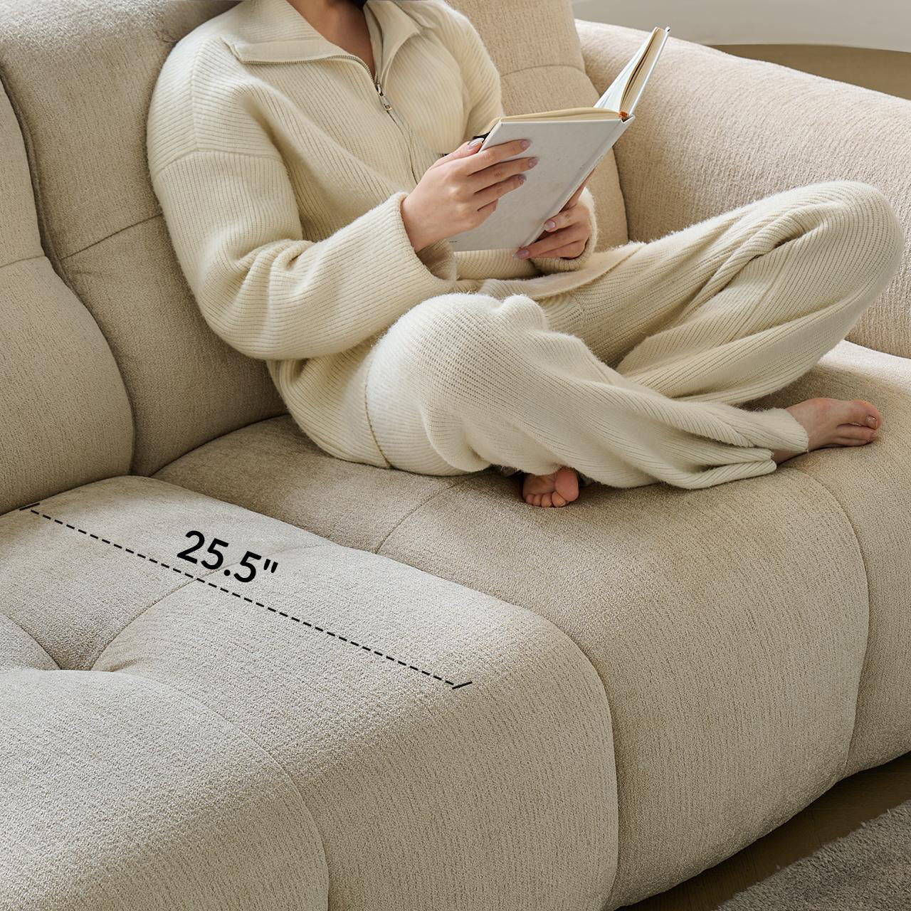 Cocoa Loaf Fabric Sofa