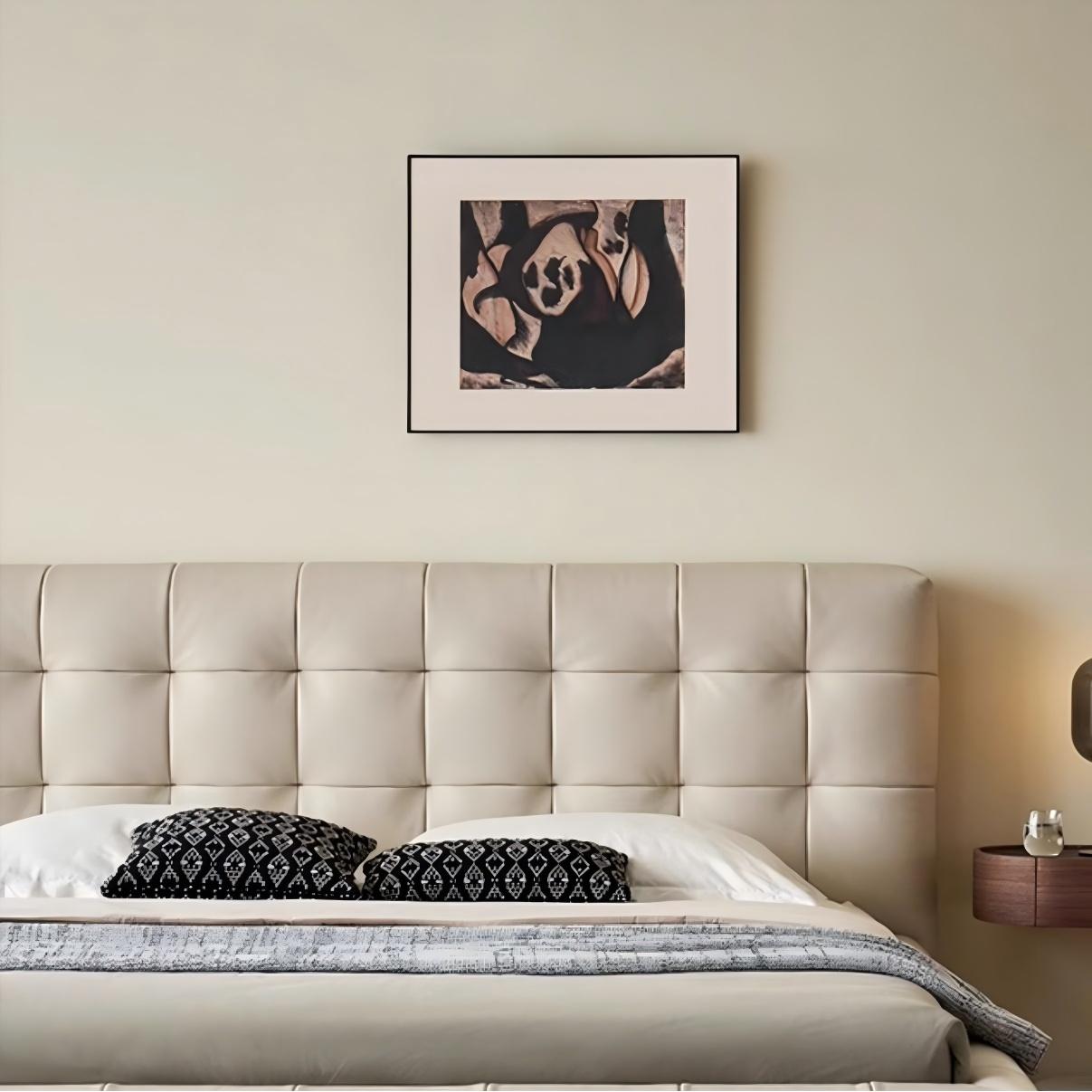 Marshmallow Leather Bed