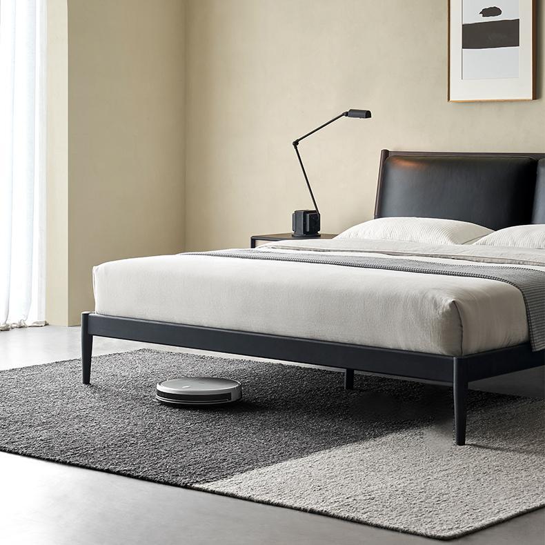 Truffle Cream Leather Bed