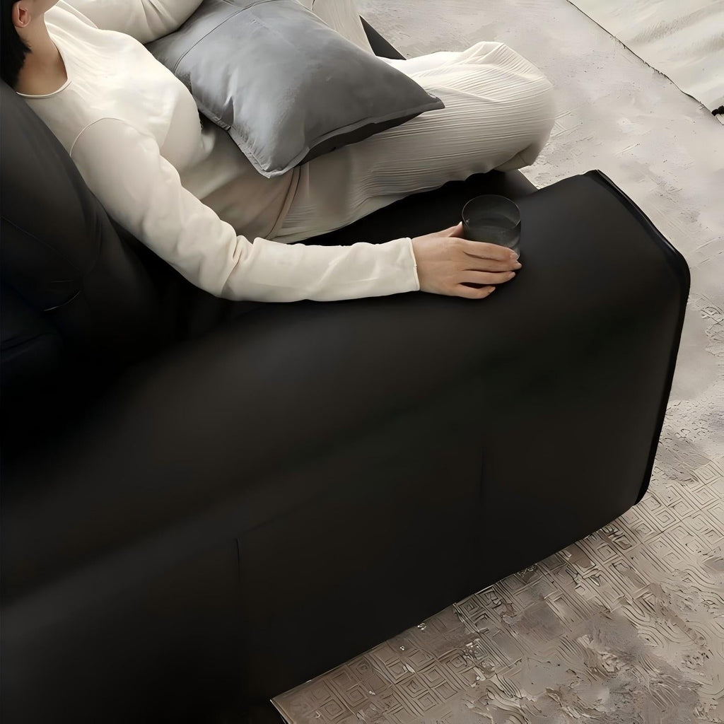 Nero Brown Recliner Leather Lounge Sofa