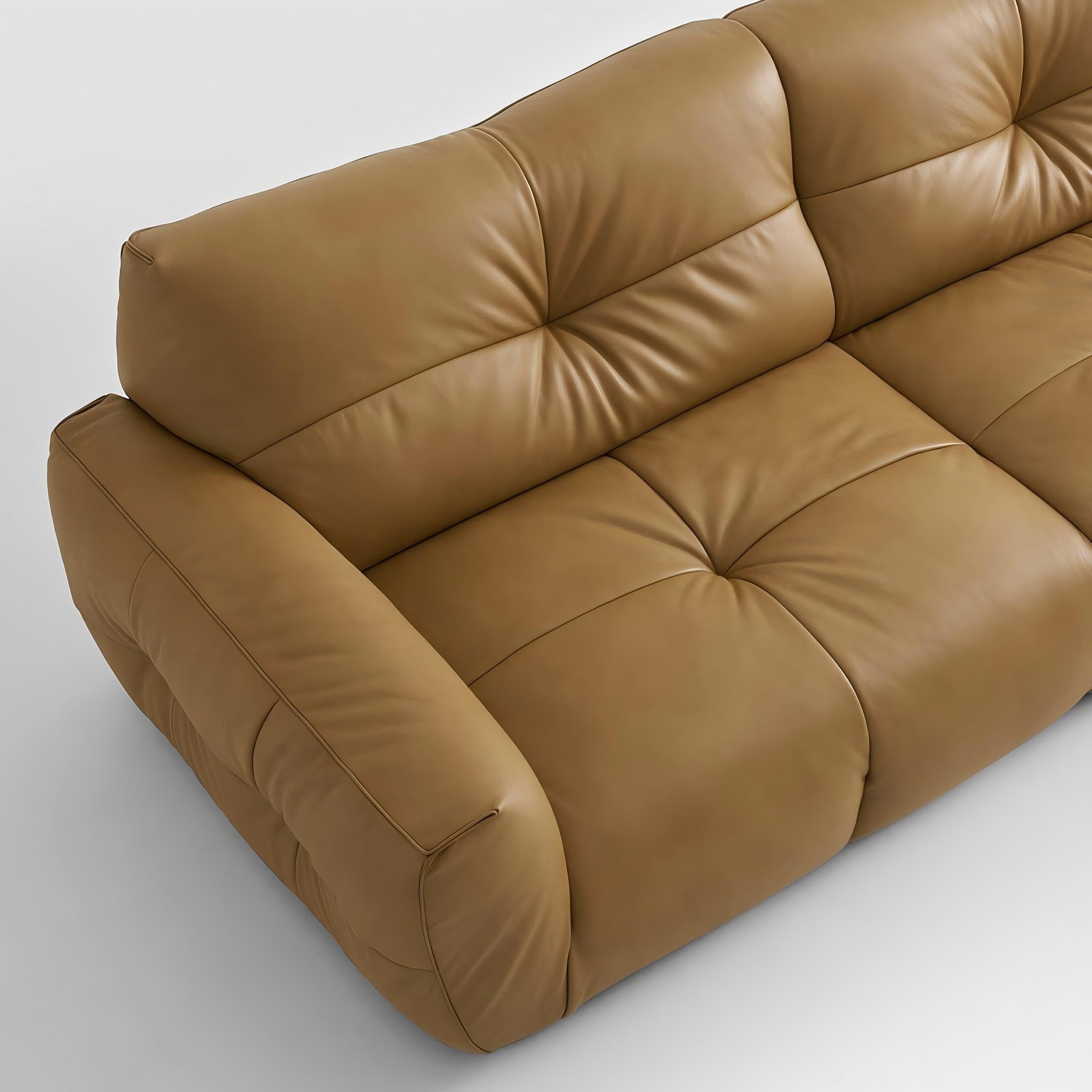 Cocoa Loaf Leather Sofa