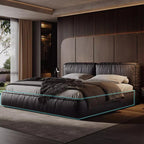 Tofu Noir Leather Bed