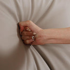 Butter Puff Leather Bed