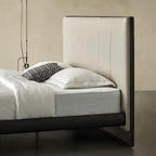 Muffin Edge Leather Bed