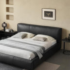 Cinnamon Leather Bed