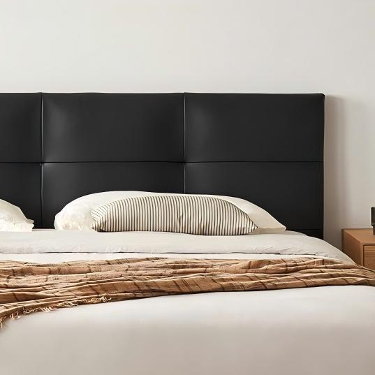 Toffee Brick Leather Bed