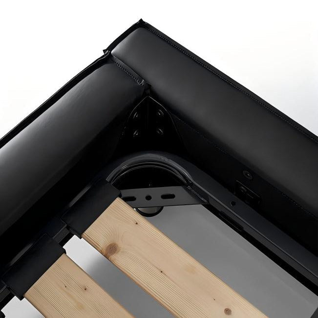 Cinnamon Leather Bed