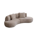Nestled Curved Open-End Sectional Sofa
