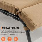 Chaise longue d'extérieur réglable avec coussin pour la plage et la piscine