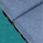 Chaise longue d'extérieur réglable avec coussin pour la plage et la piscine