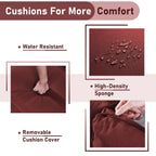 Chaises à bascule d'extérieur en osier Gymojoy avec base pivotante (lot de 2)