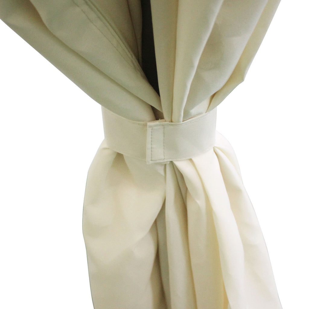 Gazebo de terrasse Outsunny 10' x 13', abri d'extérieur avec parois latérales, toit à double ventilation et structure en acier