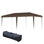 Auvent pop-up robuste Outsunny avec cadre robuste, toit anti-UV et sac de transport pour terrasse, jardin, plage et arrière-cour