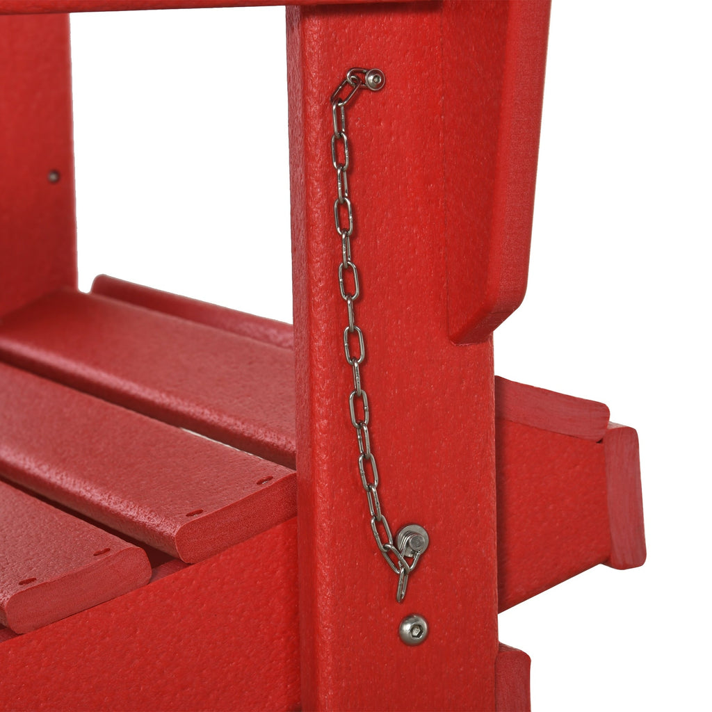 Chaise pliante Adirondack Outsunny, chaises de plage pliantes en plastique PEHD pour terrasse et jardin