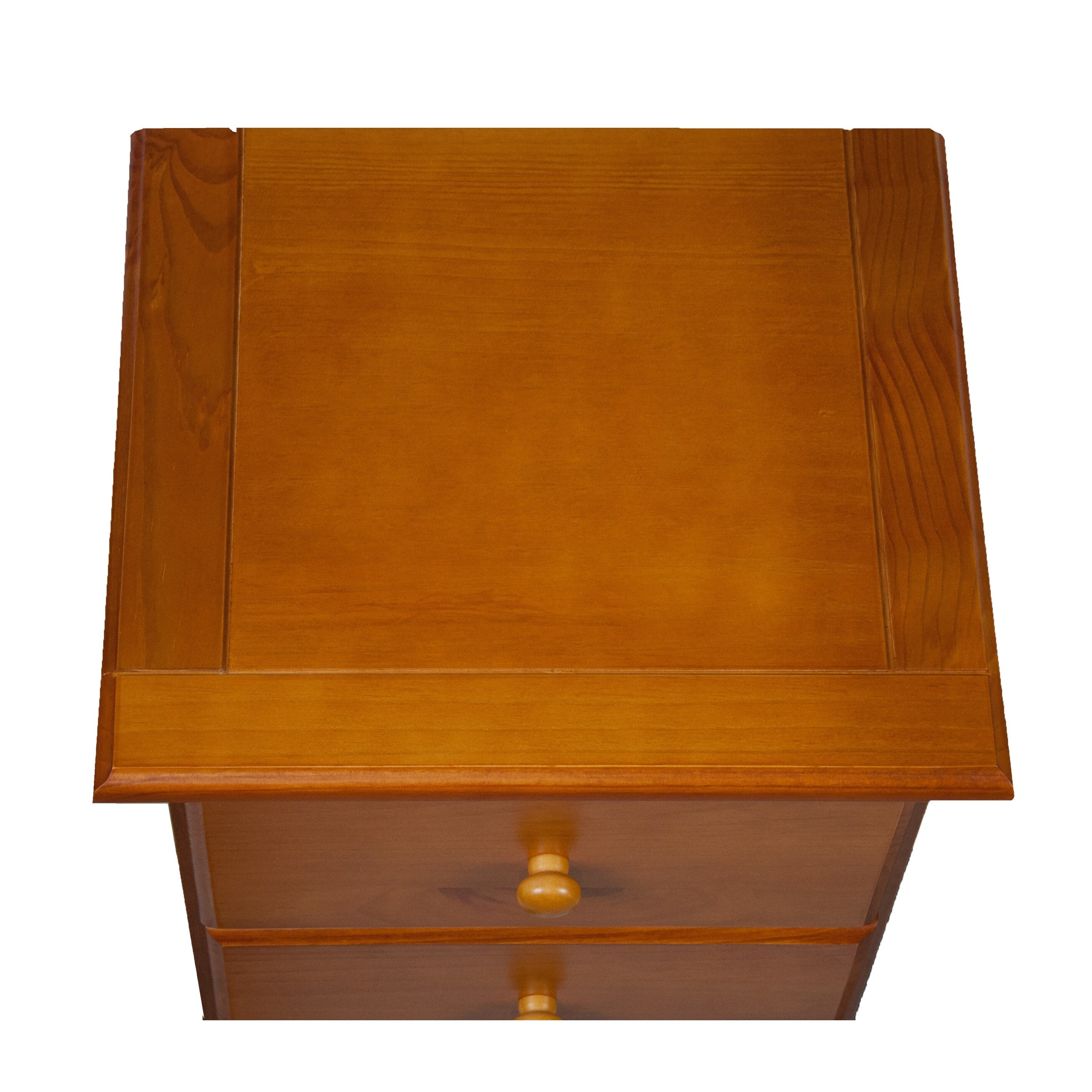 Table de chevet 3 tiroirs 100 % bois massif de Palace Imports avec boutons en métal ou en bois