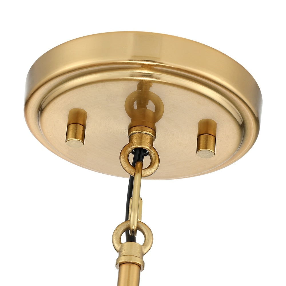 Lustre bohème moderne Piersan à 5 lumières avec abat-jour en rotin à plusieurs niveaux - 26 po de largeur