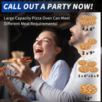 Four à pizza extérieur au feu de bois, four à pizza portable avec pelle à pizza et sac de transport - 16 pouces