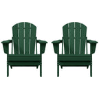 Chaises pliantes Adirondack Polytrends Laguna résistantes aux intempéries (lot de 2)