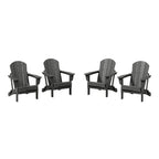 Chaises pliantes Adirondack Polytrends Laguna résistantes aux intempéries (lot de 4)