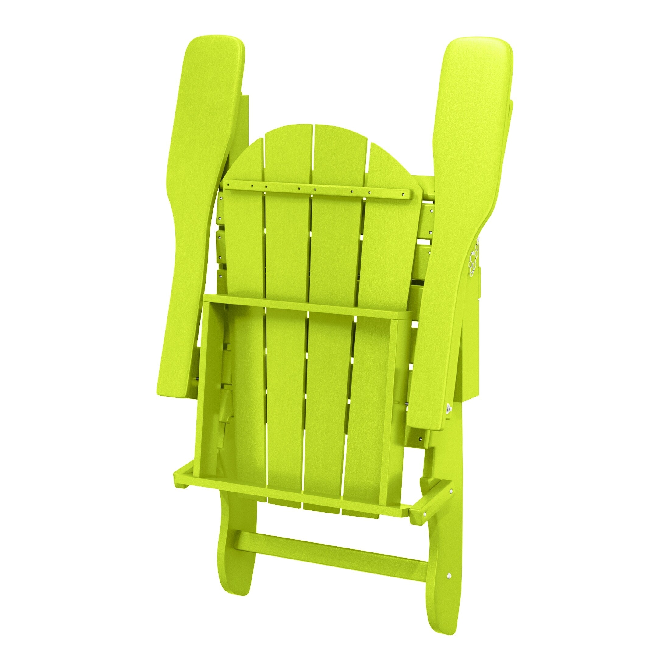 Chaises pliantes Adirondack Polytrends Laguna résistantes aux intempéries (lot de 4)