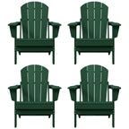 Chaises pliantes Adirondack Polytrends Laguna résistantes aux intempéries (lot de 4)