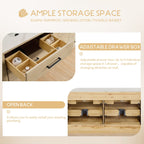 Meuble-lavabo Porto avec dessus en quartz blanc sans miroir