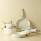 Ensemble de casseroles et poêles antiadhésives en céramique Ensemble de cuisine antiadhésive avec poêle à frire, casserole, sauteuse, cocotte