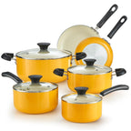 Ensemble de casseroles et poêles antiadhésives, batterie de cuisine en céramique 10 pièces, ensemble de cuisson antiadhésif avec casseroles