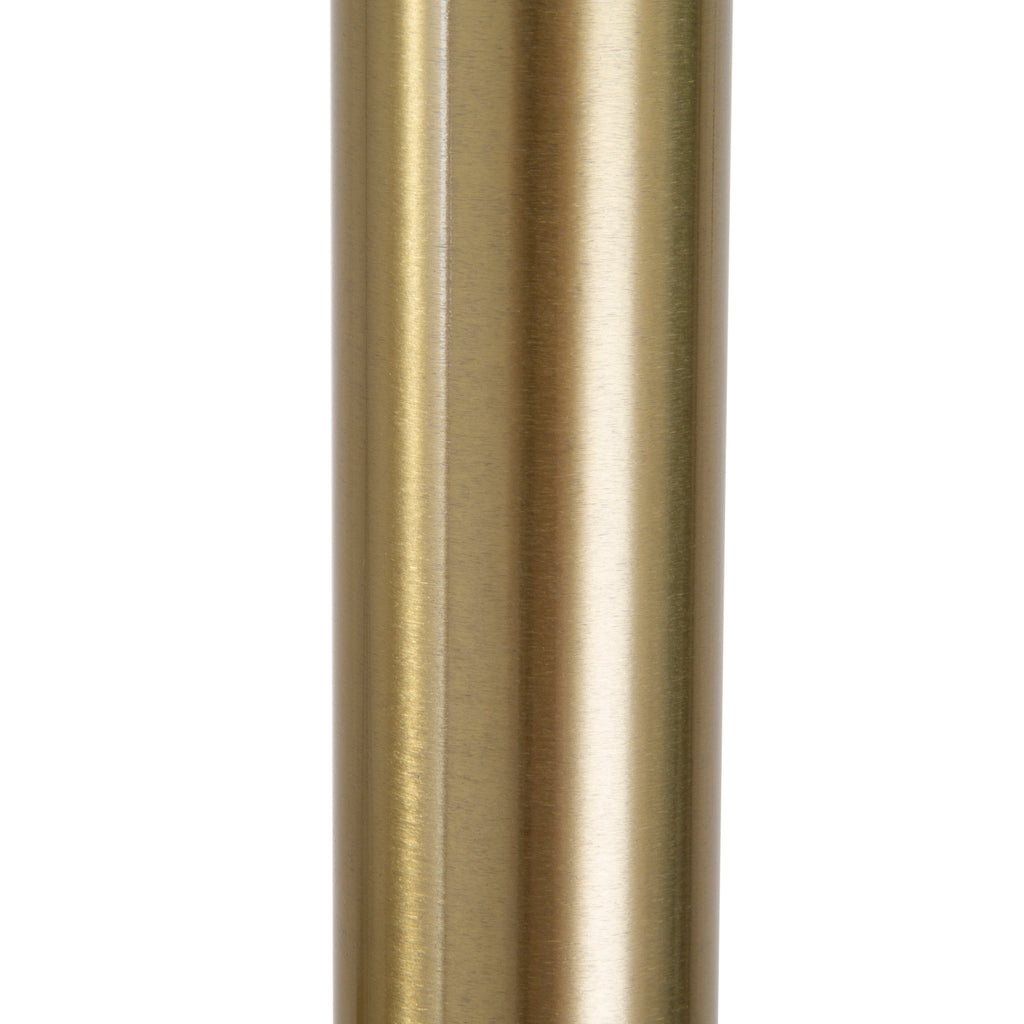 Lampadaire arqué réglable en acier Q-Max 81 avec abat-jour extra large et base en marbre