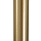 Lampadaire arqué réglable en acier Q-Max 81 avec abat-jour extra large et base en marbre