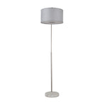 Lampadaire arqué réglable en acier Q-Max 81 avec abat-jour extra large et base en marbre