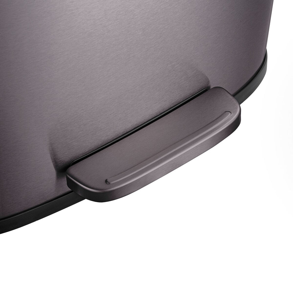 Poubelles rectangulaires Qualiazero de 13,2 gallons et deux de 1,3 gallon à pédale - Ensemble familial