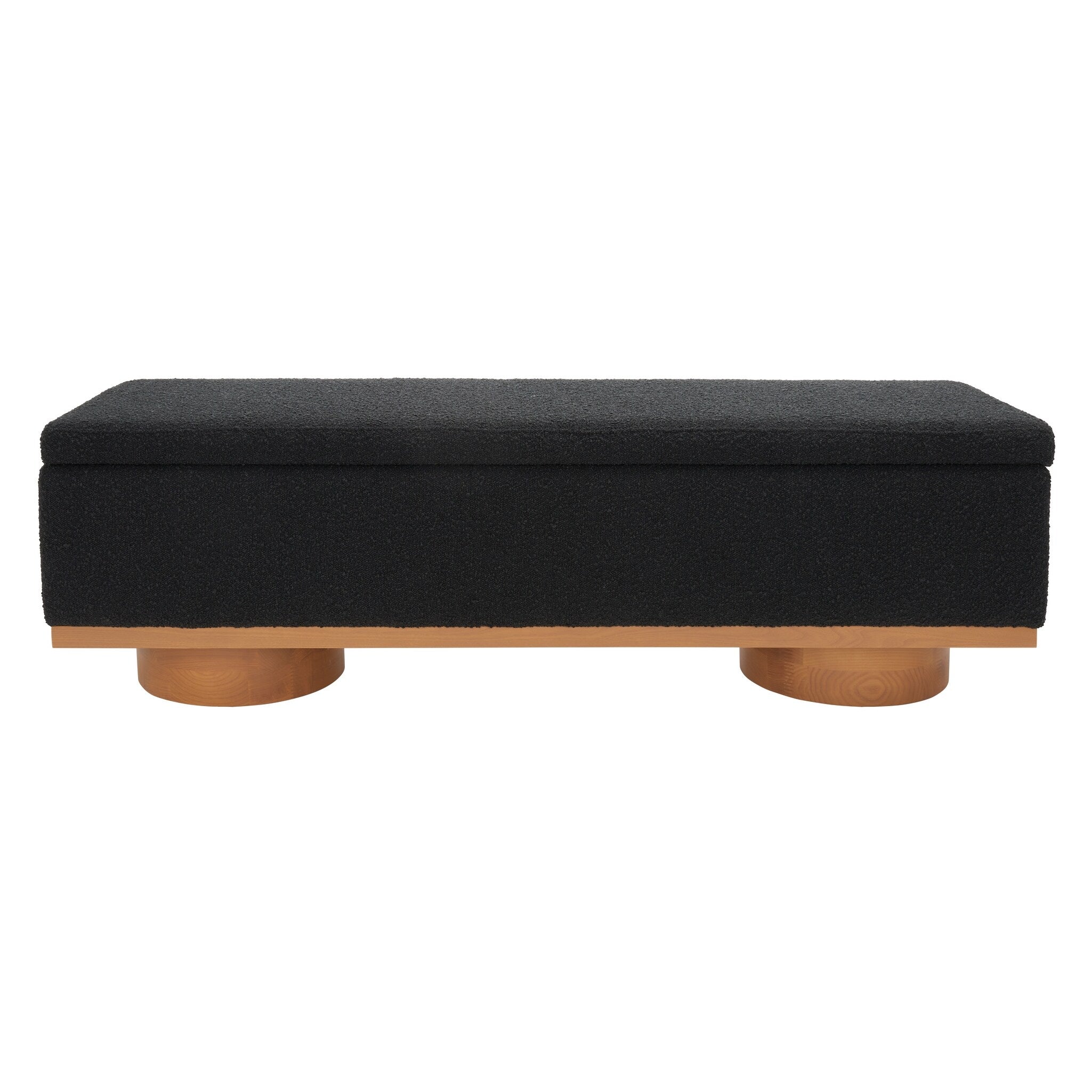 Banc de rangement SAFAVIEH Couture Sunneva Boucle - 61 po L x 20 po P x 19 po H - 61L x 20P x 19H