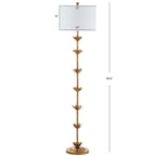 Lampadaire LED Doretha de 64 pouces de Safavieh Lighting - 15 x 15 x 63,5 - Or antique - 15 x 15 x 64 cm