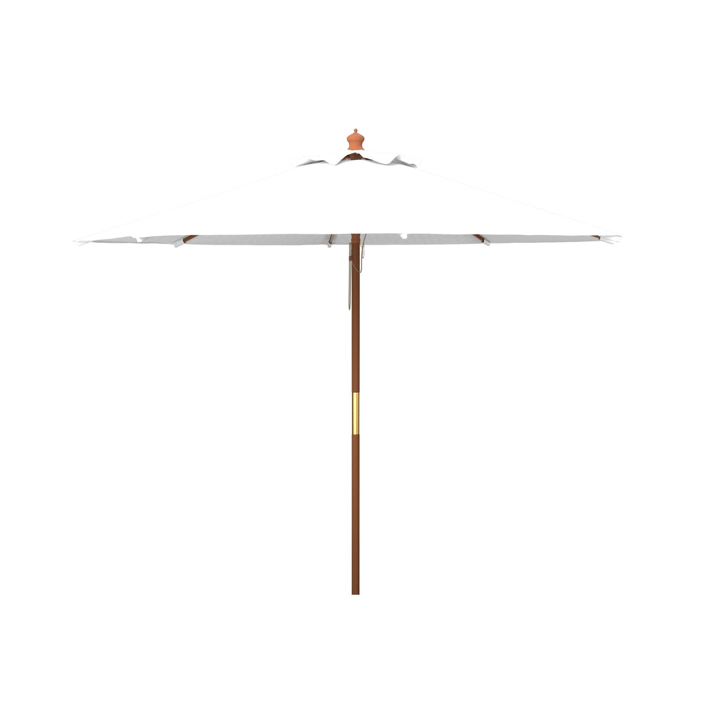 Parasol de marché à poulie en bois SAFAVIEH Outdoor Glauca de 11 pieds