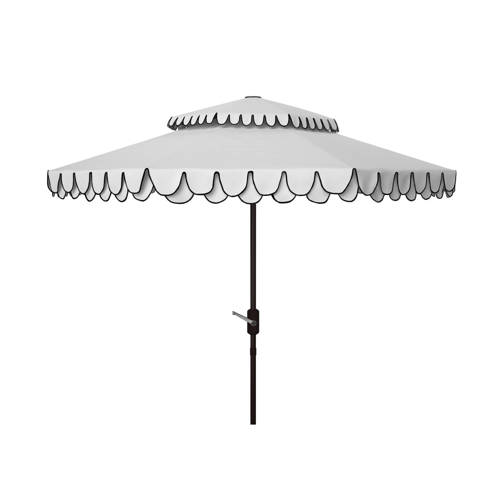 Parasol double toit SAFAVIEH Outdoor Kjerstin Valance 9 pieds