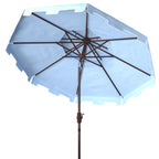 Parasol de marché double SAFAVIEH Outdoor Livia 9 pieds, base non incluse