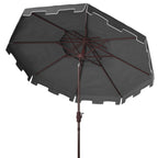 Parasol de marché double SAFAVIEH Outdoor Livia 9 pieds, base non incluse