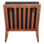 Chaise à bascule d'extérieur Makaila de SAFAVIEH avec coussin - 26 L x 31 P x 38 H