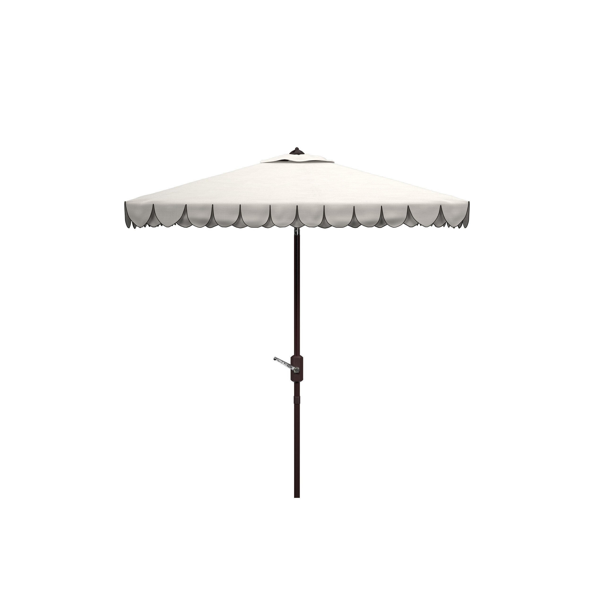 Parasol carré d'extérieur SAFAVIEH Naima Valance de 7,5 pieds